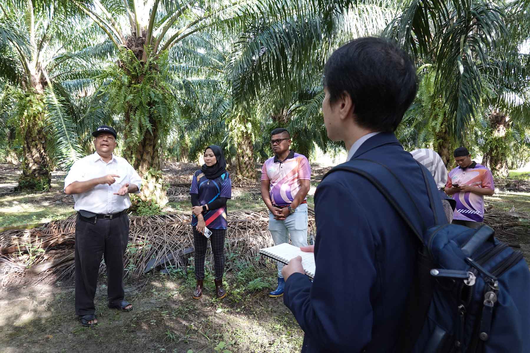 マレーシアのパーム農家での対話